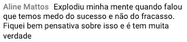 relato de aline mattos sobre a imersão